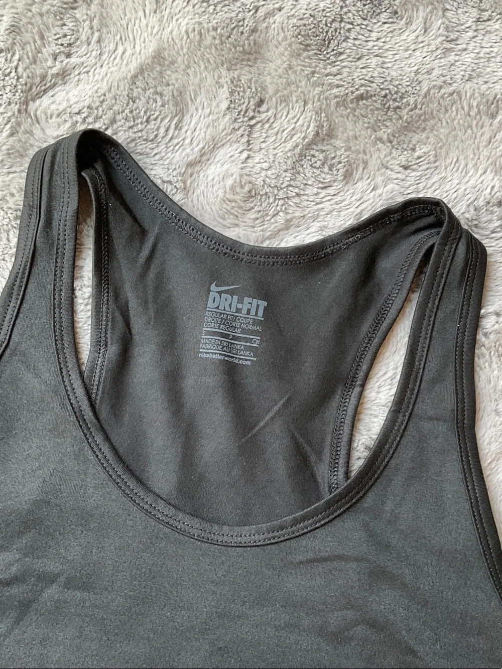 Nike Black Dri-FIT Racerback Tank Top